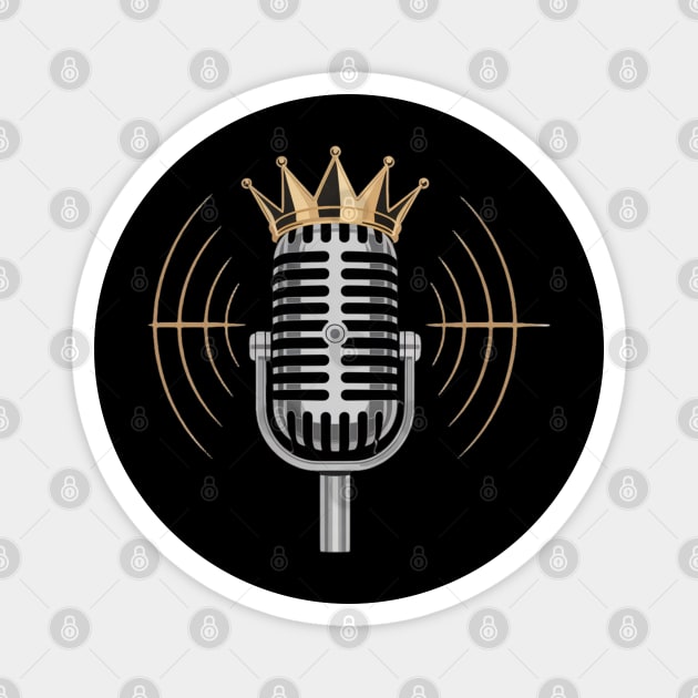 Mic King Magnet by UrbanLifeApparel